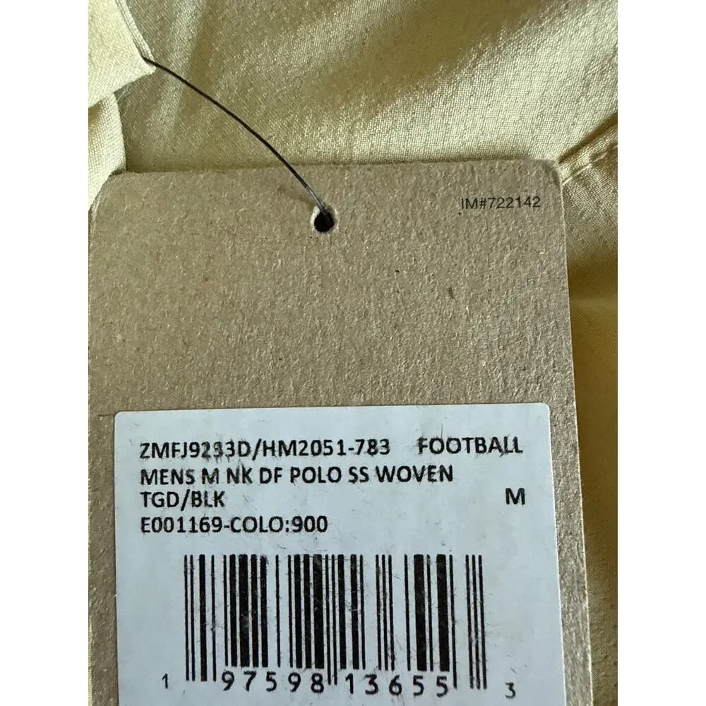 Nike Colorado Buffaloes CU Dri-FIT Polo NWT Men’s Medium Team Gold Football